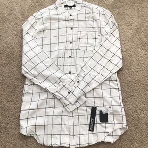 Raw Edge Lightly Distressed Flannel w/ Tags